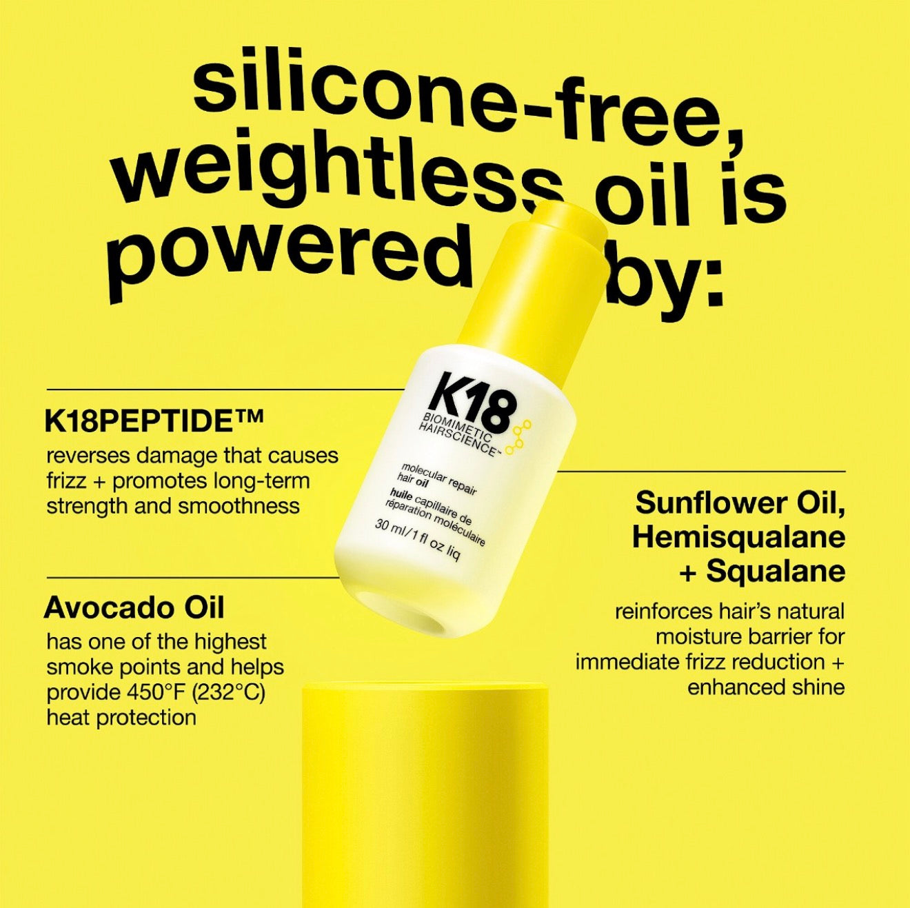 K18 Molecular Repair Hair Oil