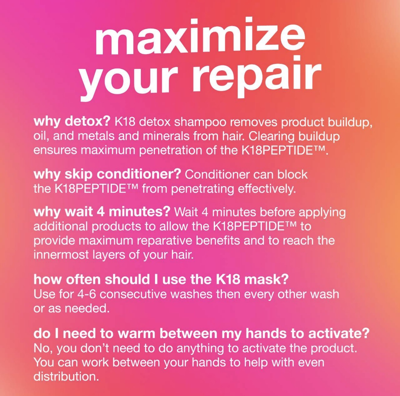 K18 Professional Molecular Repair Mask