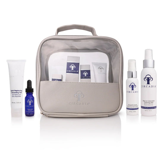 Circadia Sensitive Regimen Bundle showing all included products for professional sensitive skin care routine
