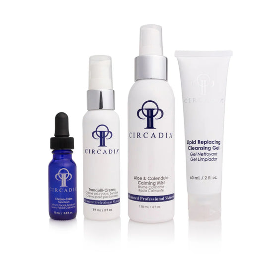 Circadia Sensitive Regimen Bundle packaging highlighting complete gentle skincare system

