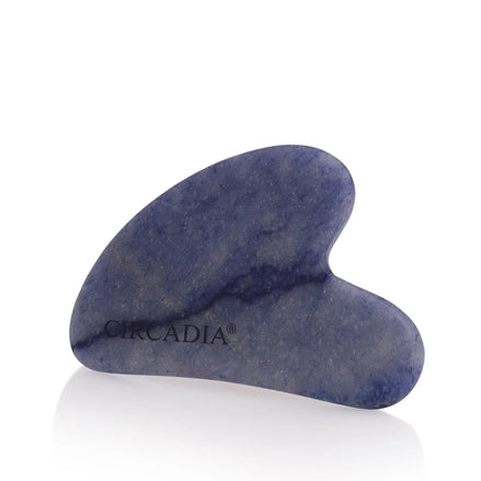 Circadia Blue Aventurine Gua Sha Stone w/Circadia Logo