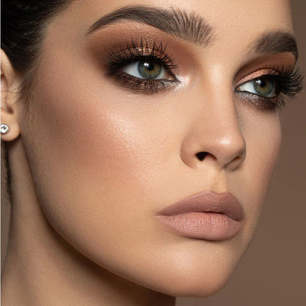 Close-up of Mirabella Invincible For All Pure Powder Foundation showing fine, blendable texture
