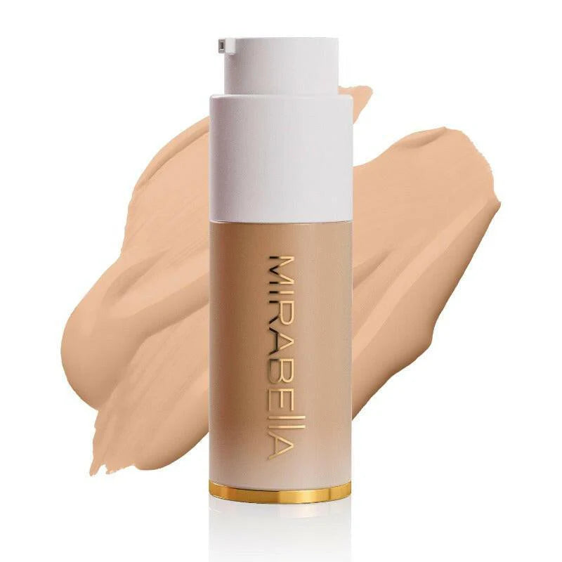 Mirabella Invincible For All Foundation in sleek bottle for professional makeup use
