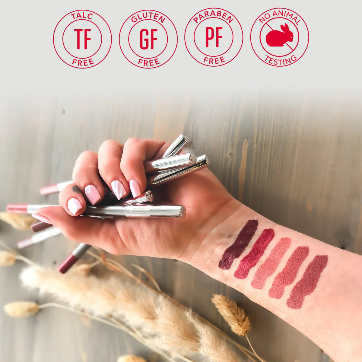 Mirabella Line and Define Lip Liner Pencil in sleek packaging for professional makeup use