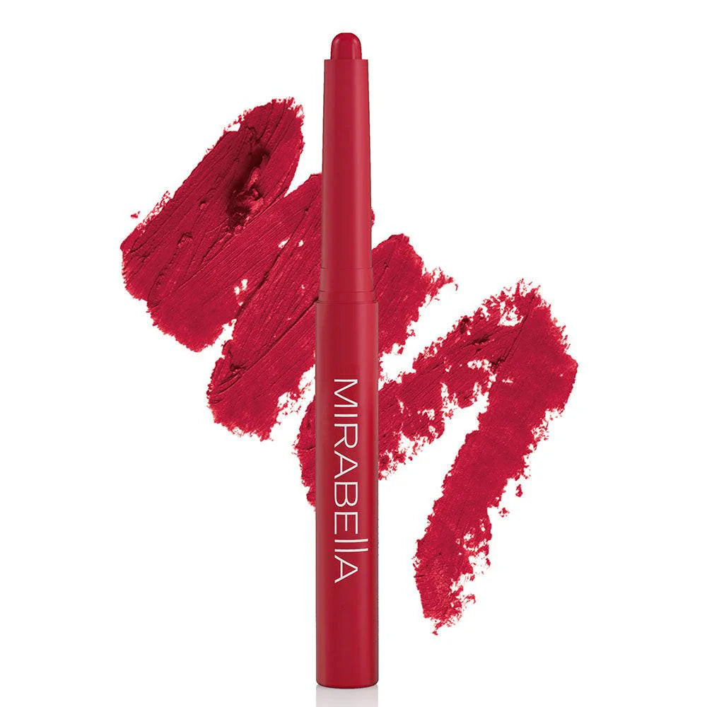 Mirabella Velvet Lip Crayon in rich shades for smooth, long-lasting lip color
