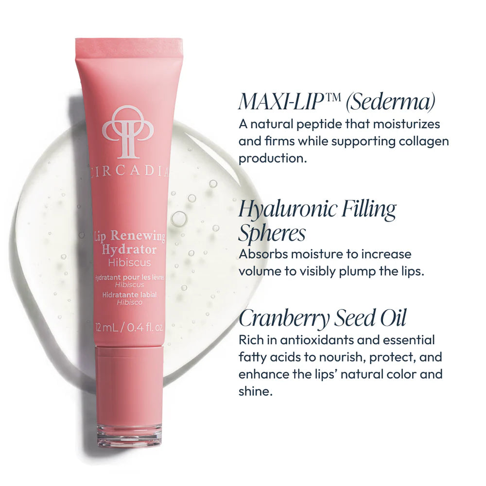 Circadia Lip Renewing Hydrator - Hibiscus