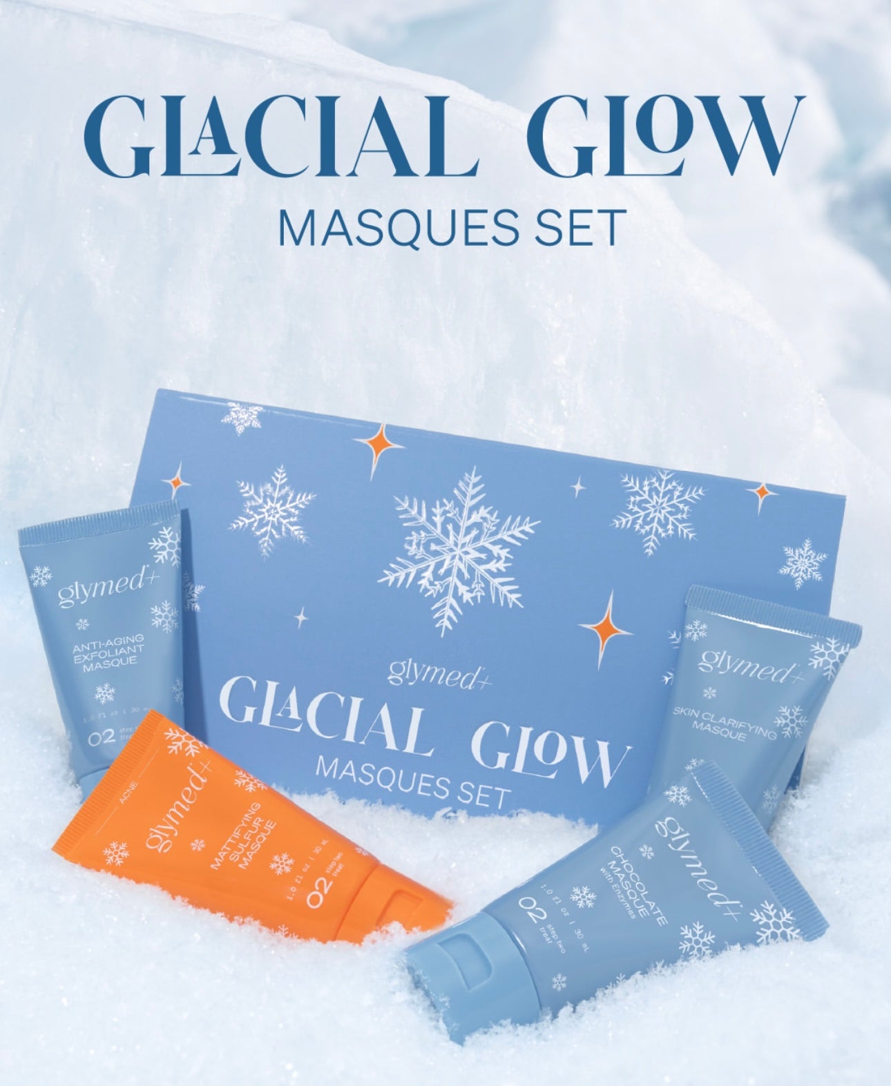 GlyMed+ GLACIAL GLOW MASQUES SET