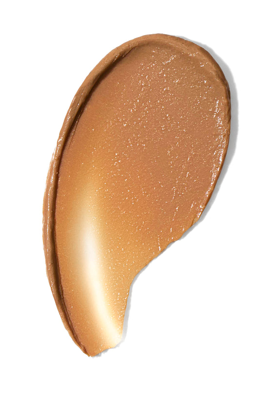 Close-up of TiZO Lip Protection Tinted SPF 45 showing smooth tinted lip balm texture
