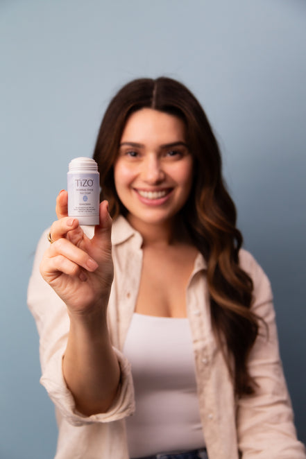 TiZO Mineral Stick Non-Tinted SPF 45 in portable stick packaging for easy application

