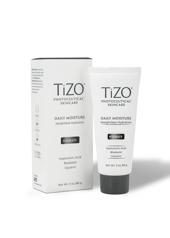 TiZO Daily Moisture in jar packaging for professional daily skincare use
